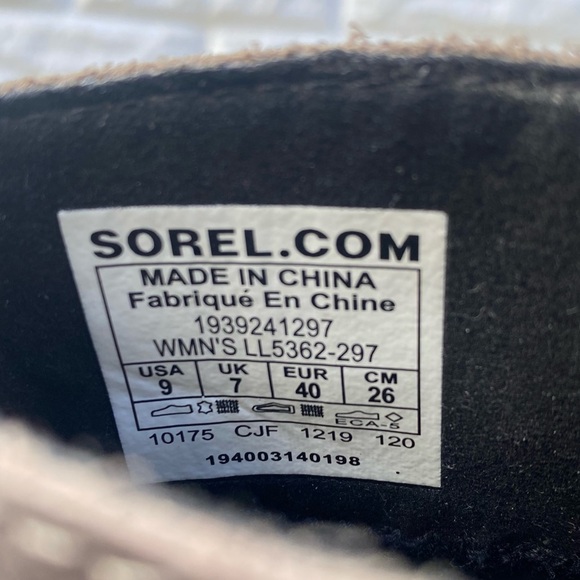 Sorel Joan of Arctic Wedge Zip-Up Ankle Boot Suede Leather Waterproof Bootie 9 - Picture 3 of 8